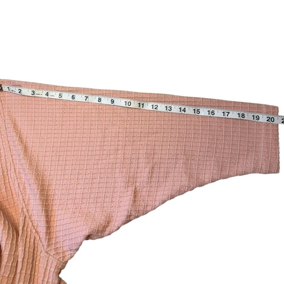 Mara Hoffman Tiffany Dress Pink Organic Cotton Belted Wrap Midi Oversized XS - Picture 8 of 10